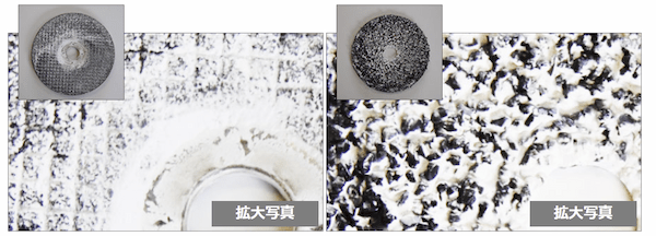 スミ化学・砥石とサンディングディスクの目詰まり比較