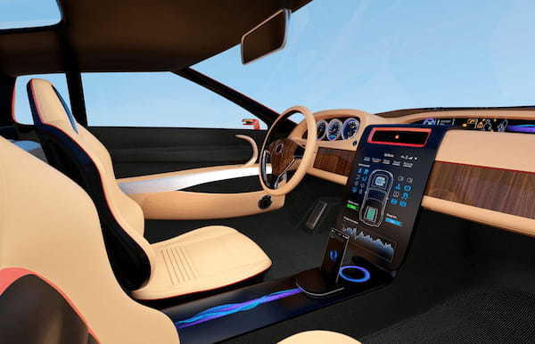 EV自動車内にも加飾フィルムが使われる