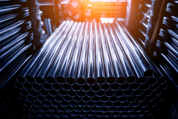 ステンレスパイプ・研磨後